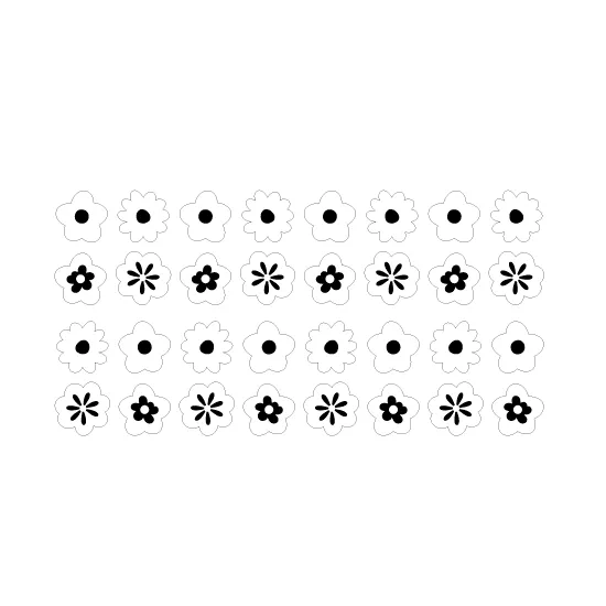 © Paint your own  - 15mm  Bloomin Cuties Cabochons