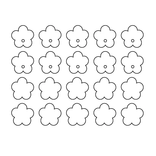 © Small Bubble Bloom Charms - 10 Pairs