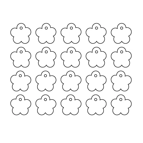 © Small Bubble Bloom Charms - 10 Pairs