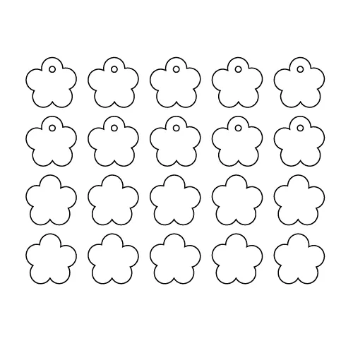 © Small Bubble Bloom Charms - 10 Pairs