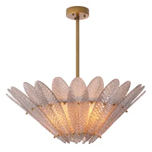 115386UL - Chandelier Scala antique brass finish UL