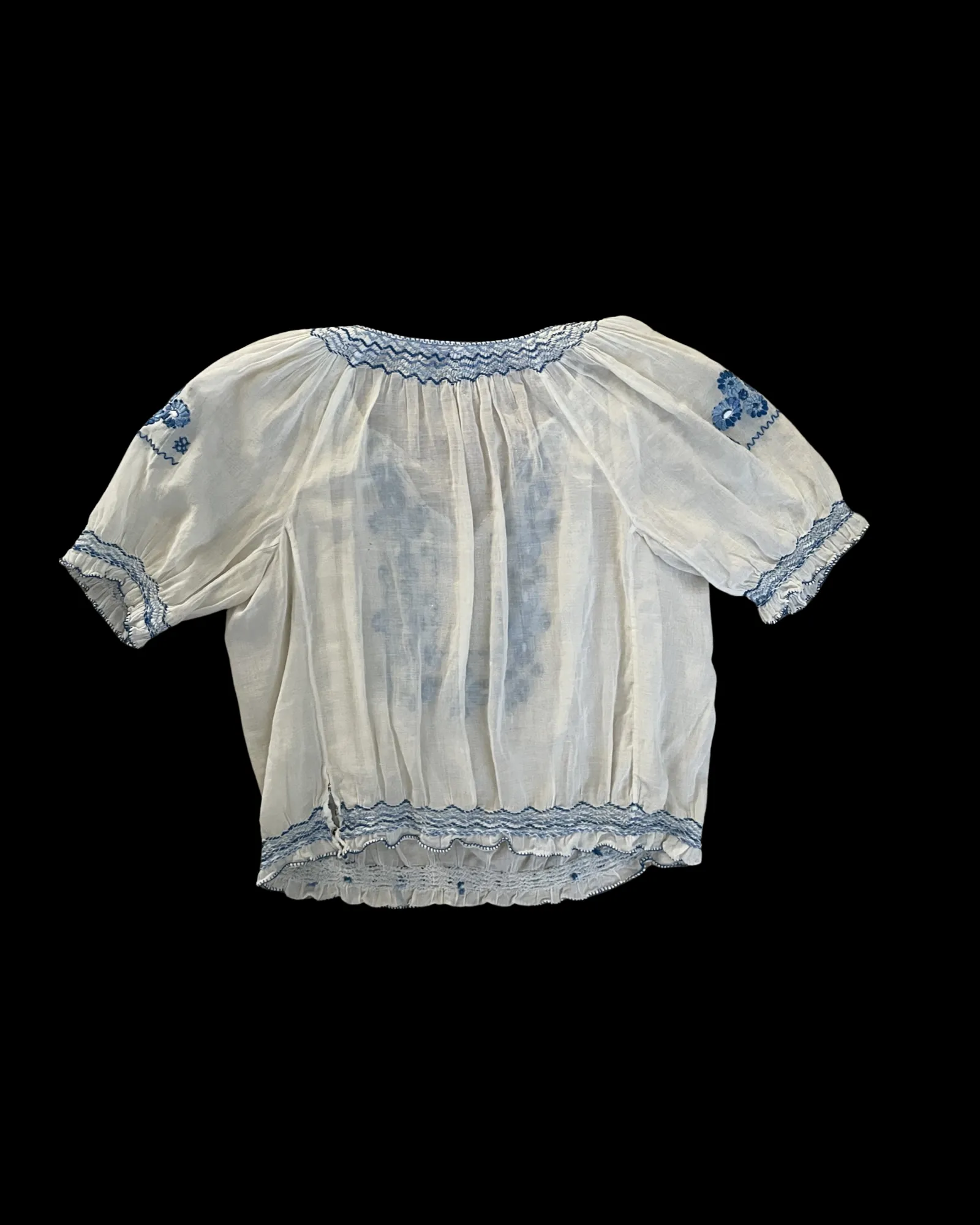 1930s Embroidered Hungarian Blouse