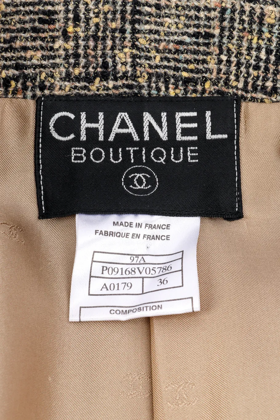 1997 A/W Bouclé Tweed Suit Set