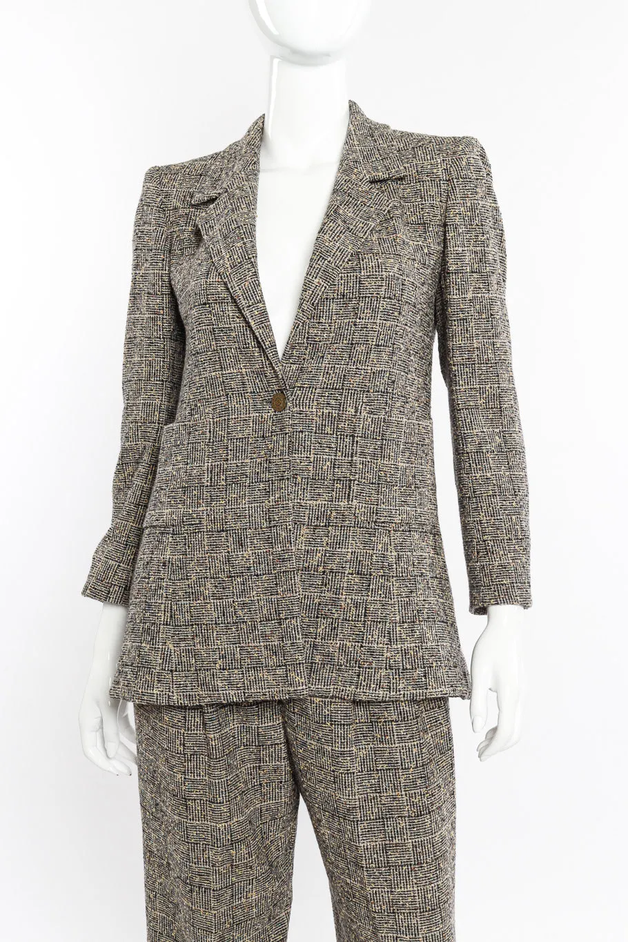 1997 A/W Bouclé Tweed Suit Set