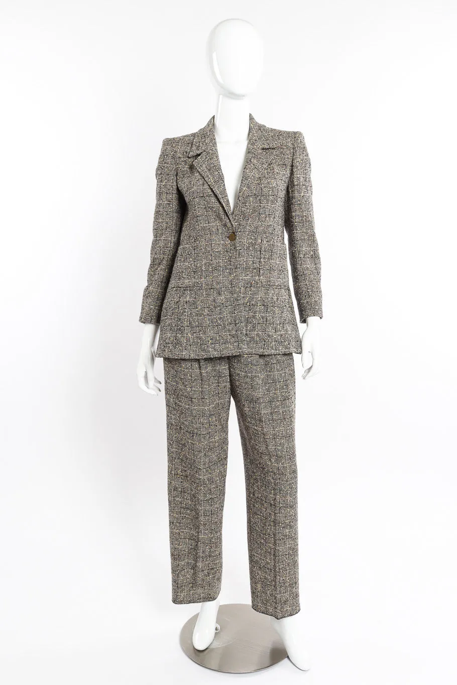 1997 A/W Bouclé Tweed Suit Set