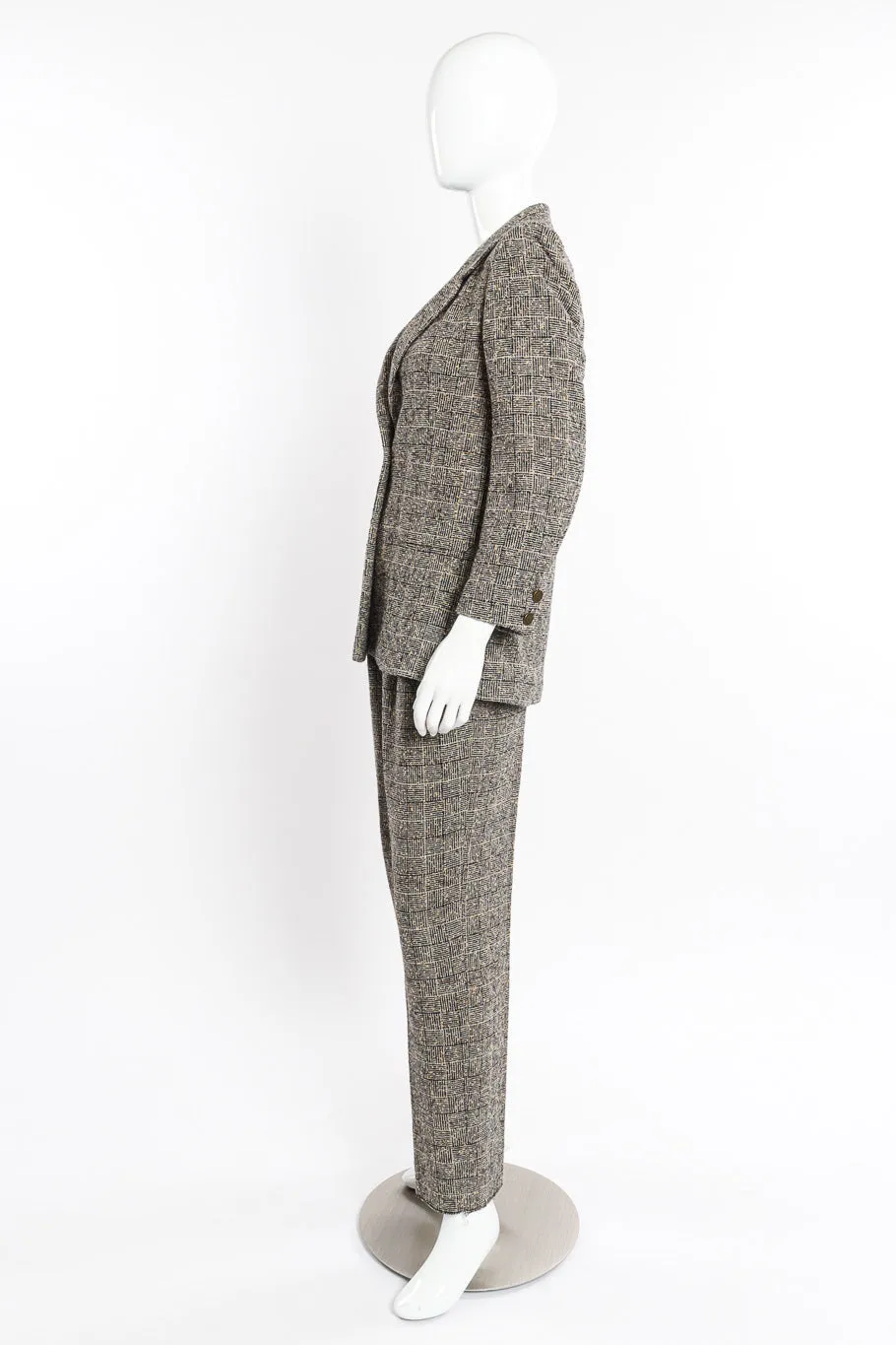 1997 A/W Bouclé Tweed Suit Set