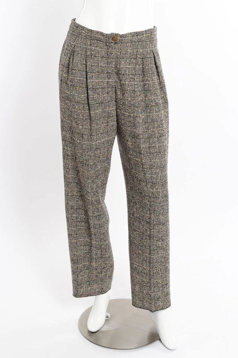 1997 A/W Bouclé Tweed Suit Set