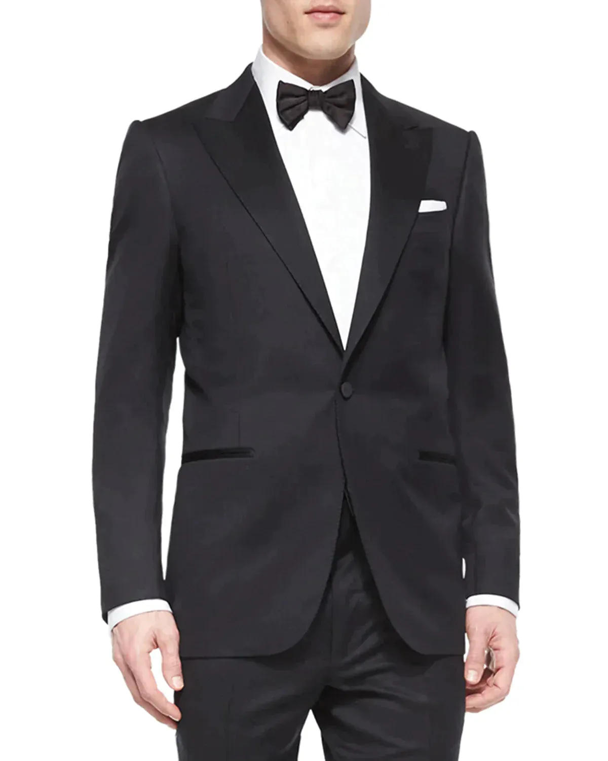 $3,995 ERMENEGILDO ZEGNA -"MICRONSPHERE MILA" PEAK LAPEL Tuxedo - 38R