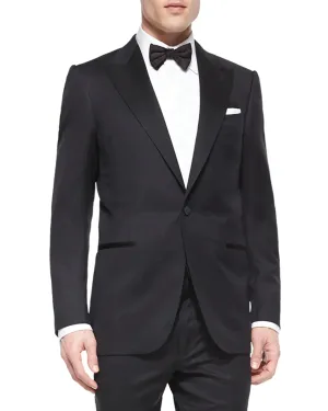 $3,995 ERMENEGILDO ZEGNA -"MICRONSPHERE MILA" PEAK LAPEL Tuxedo - 38R