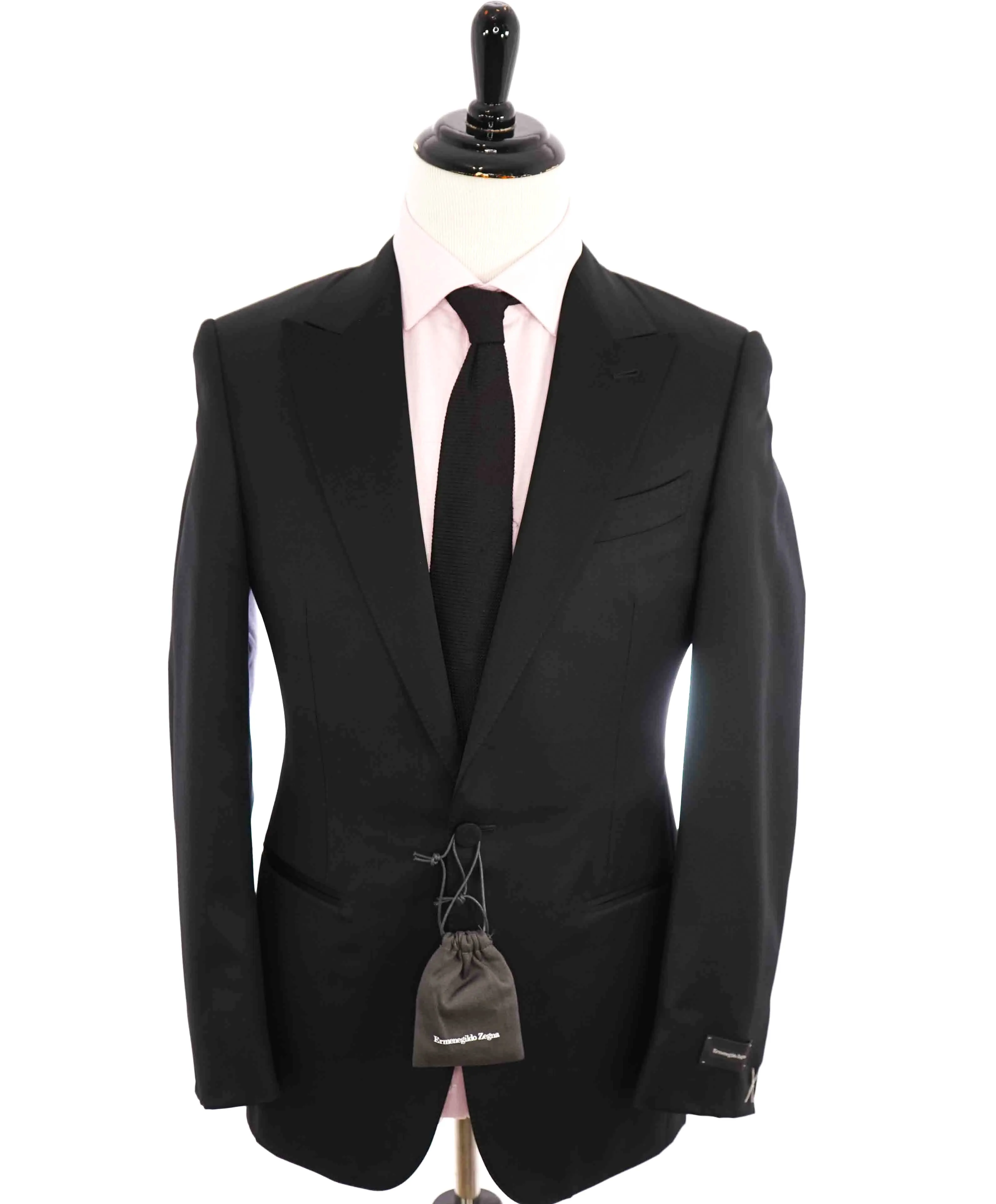 $3,995 ERMENEGILDO ZEGNA -"MICRONSPHERE MILA" PEAK LAPEL Tuxedo - 38R