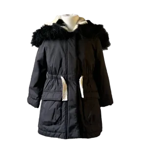 [5y] Catimini Faux Fur Lined Parka