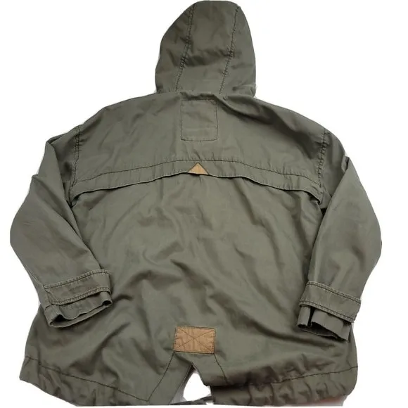 Abercrombie &amp; Fitch Womens M Jacket Field Utility Outerwear Military Hooded