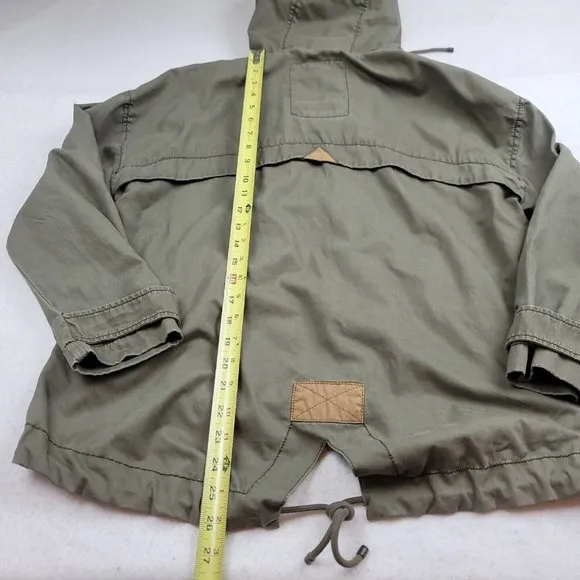 Abercrombie &amp; Fitch Womens M Jacket Field Utility Outerwear Military Hooded