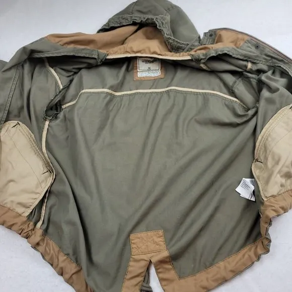 Abercrombie &amp; Fitch Womens M Jacket Field Utility Outerwear Military Hooded