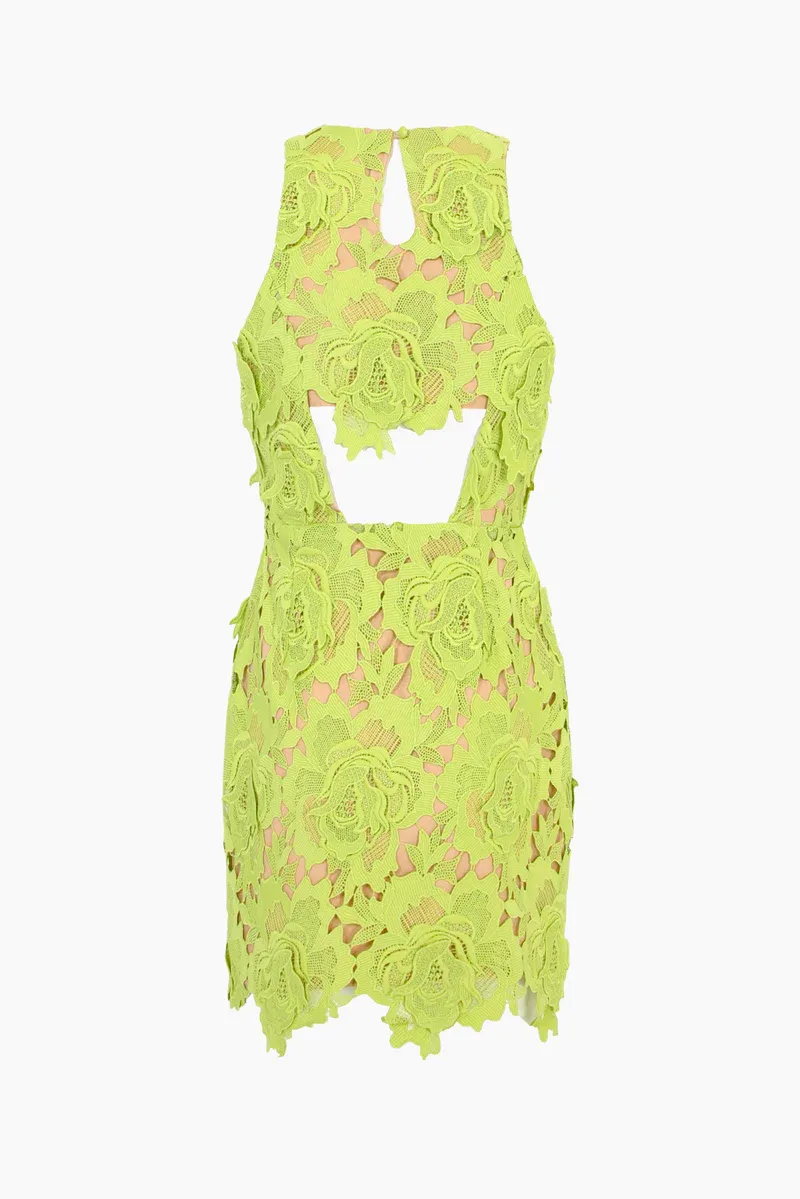 Adelyn Rae Cassie 3D Crochet Mini Dress