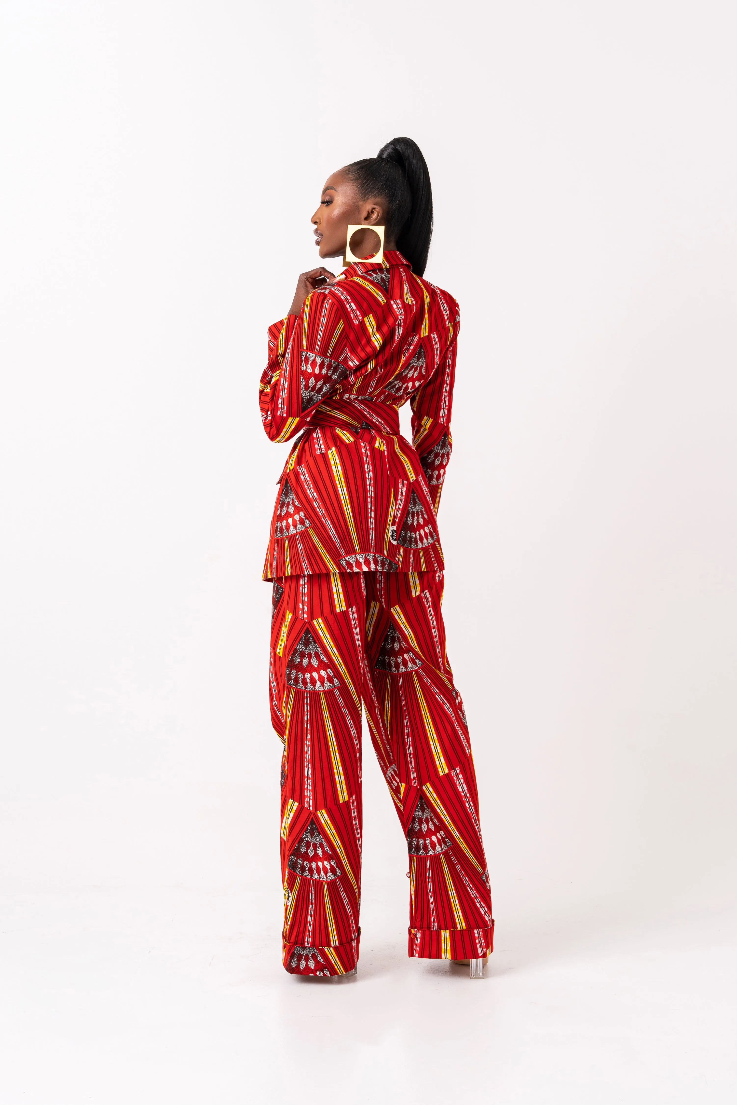 AFE African Print high waist trousers (3 LENGTH)