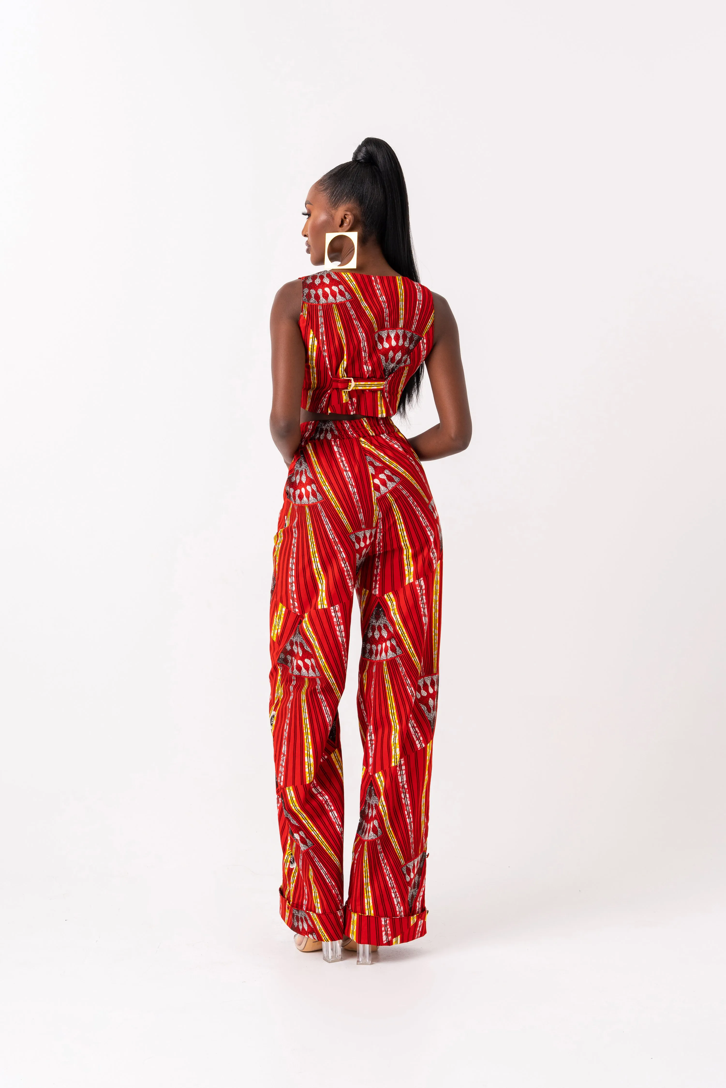 AFE African Print high waist trousers (3 LENGTH)