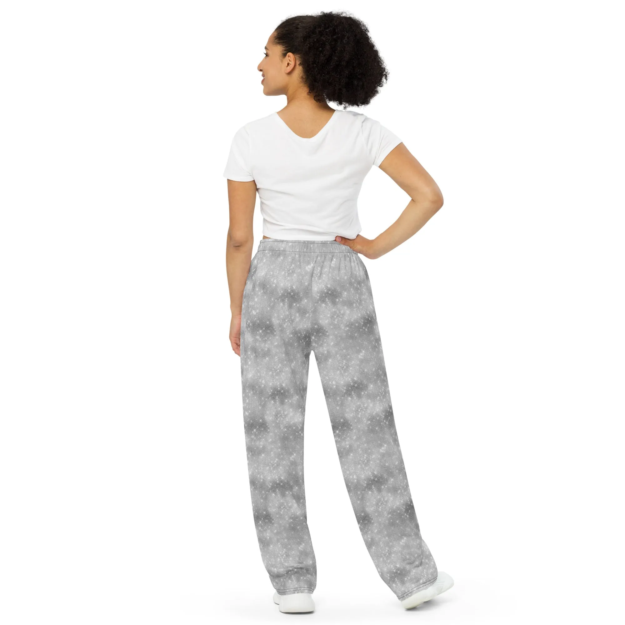 All-over print unisex wide-leg pants, Stylish- Relax pants, Back to School