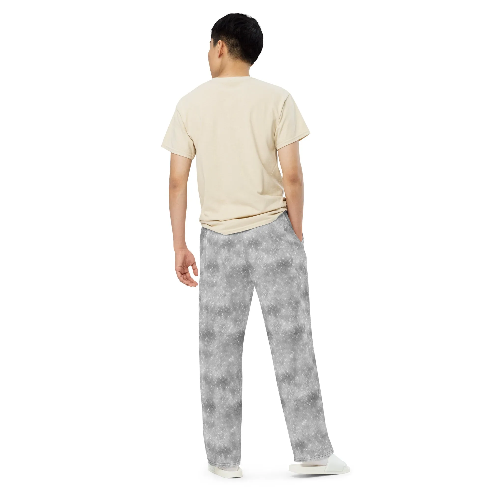 All-over print unisex wide-leg pants, Stylish- Relax pants, Back to School