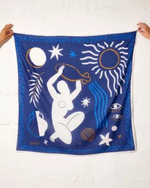 AMPHORE SCARF - BLEU SANTORIN
