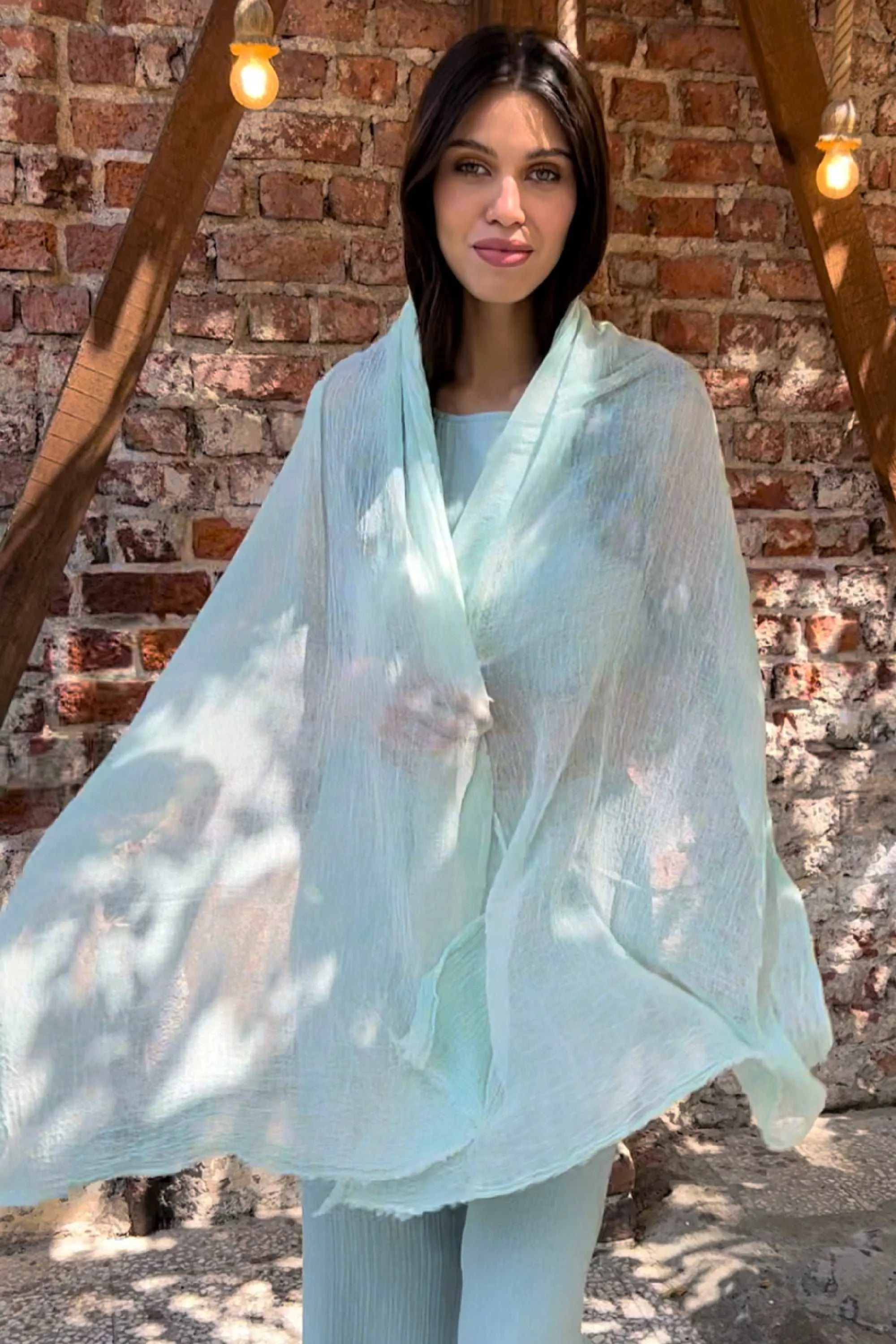 ANDROMEDA Organic Gauze Cotton Tie-Dye Wrap