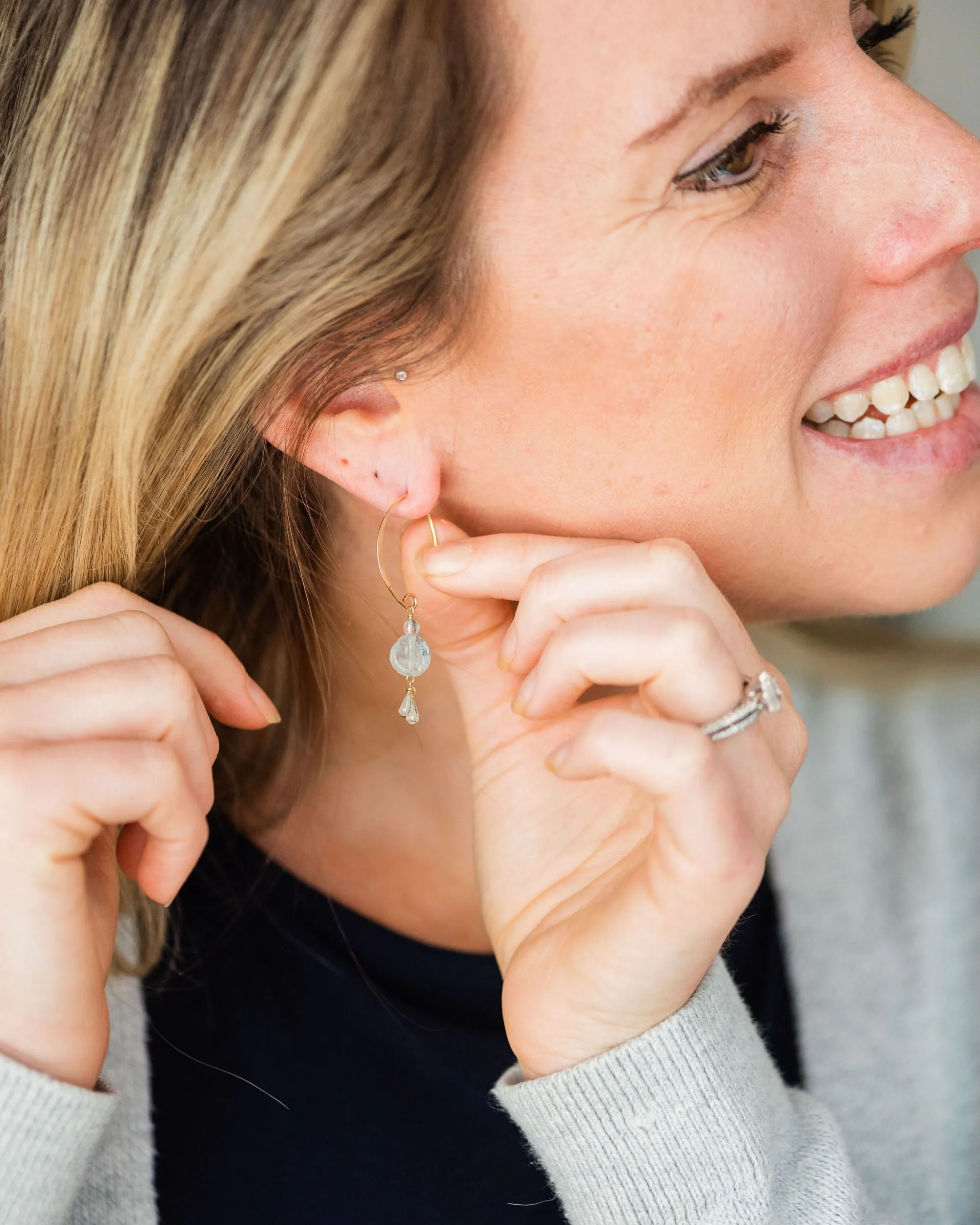 Aquamarine Earrings - March
