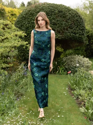 Arianne Elmy - Easy Dress - Green Monochrome Floral
