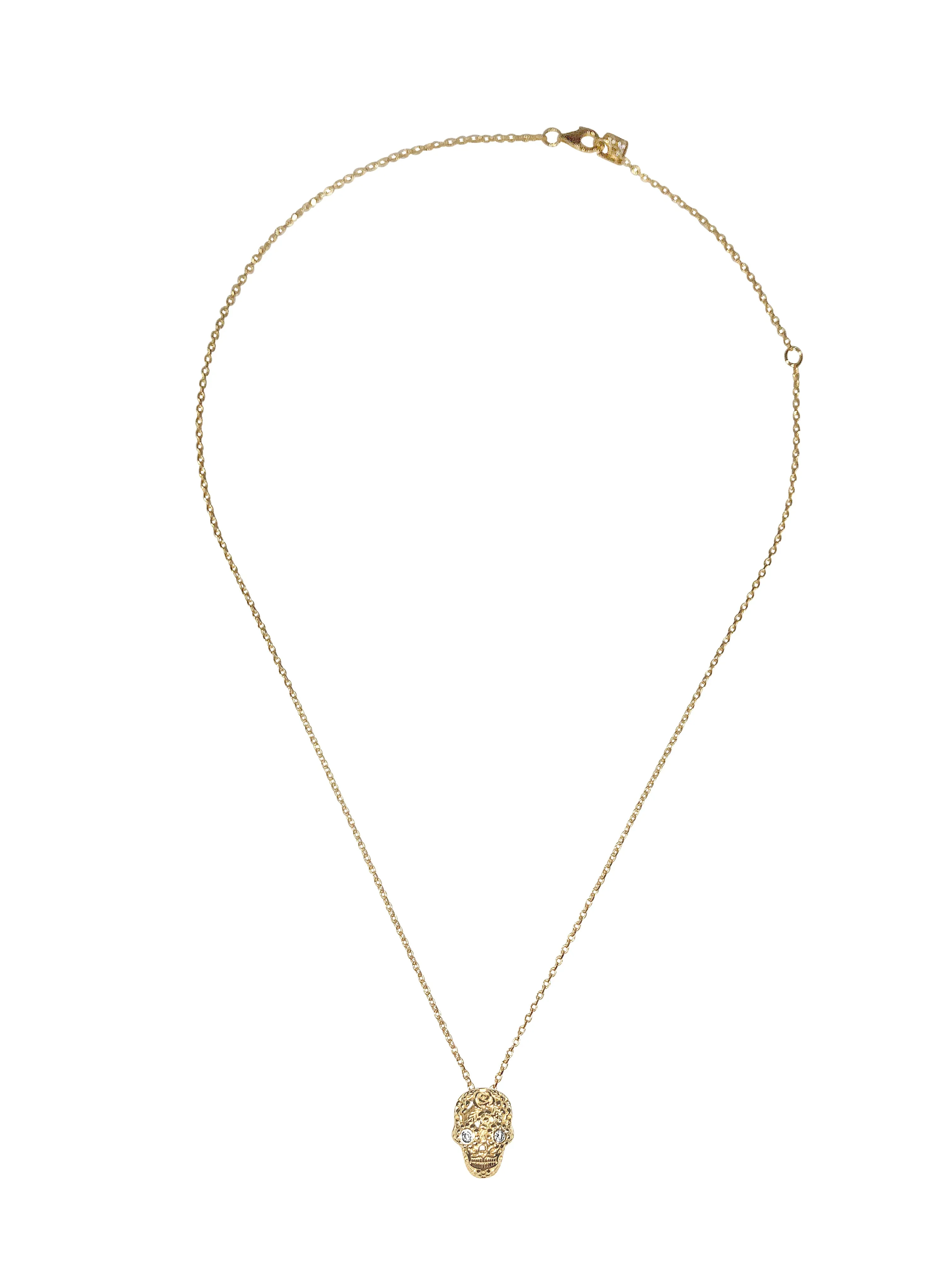 Atelier All Day 14K Gold Vermeil Dia de los Muertos Pendant