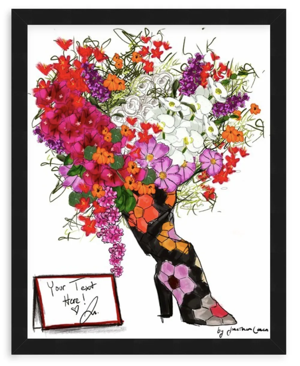 Autorretrato Bouquet with Framing