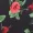Black V-neck Wrap Front Floral Dress