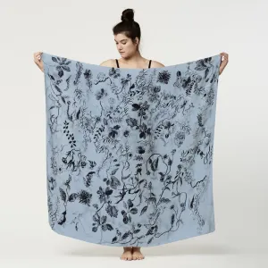 Blue Bloom Scarf