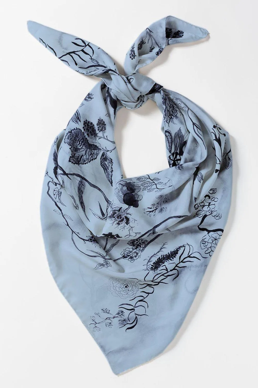 Blue Bloom Scarf