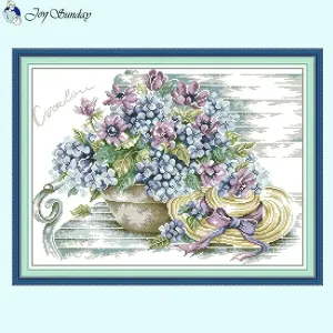 Blue Hydrangea and Hat