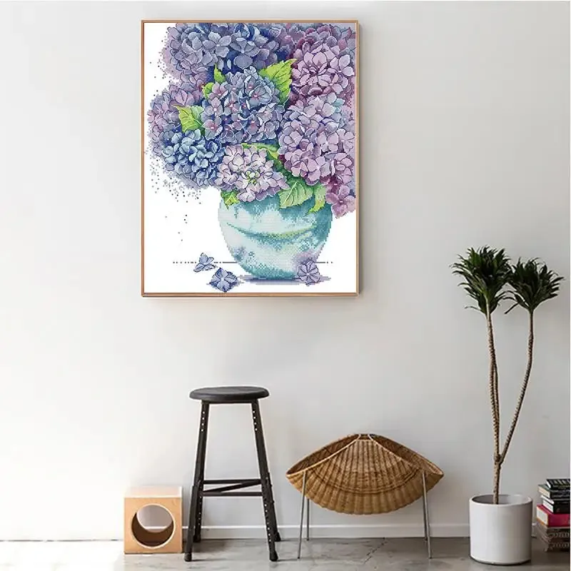 Blue Purple Hydrangea