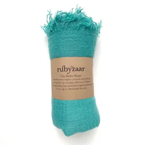 Boho Scarf in Aquamarine