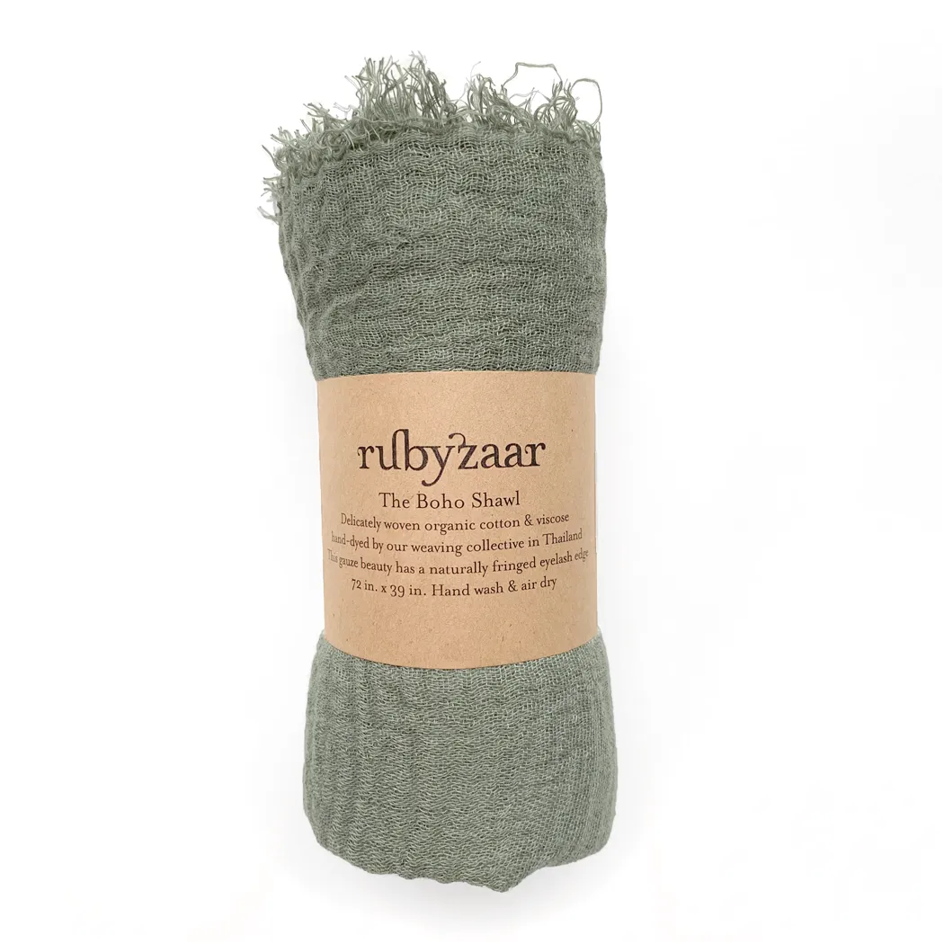 Boho Scarf, Sage