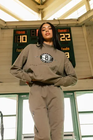 Brooklyn Nets Mock Neck Top