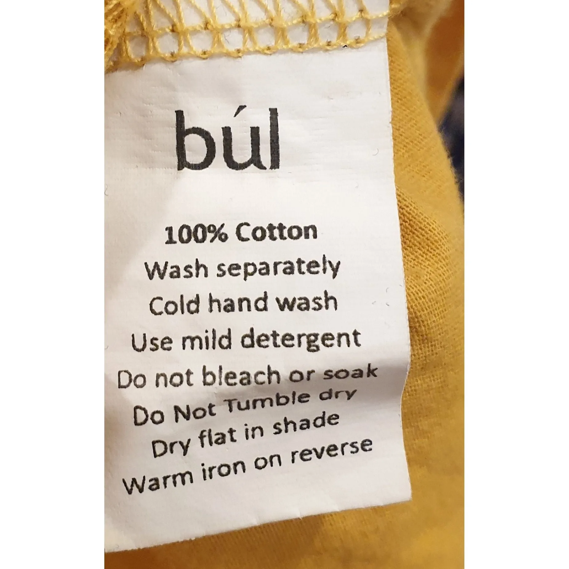 Bul mustard yellow sleeveless cotton maxi dress size 8