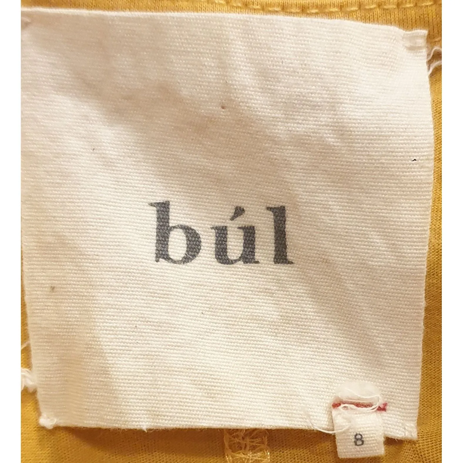 Bul mustard yellow sleeveless cotton maxi dress size 8