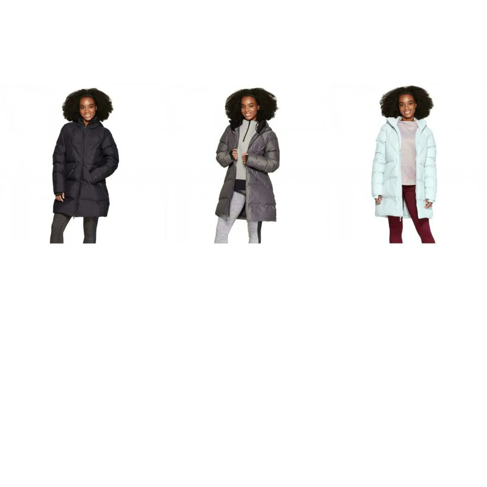 C9 Champion Women's 3/4 Length Puffer Jacket Parka Coat