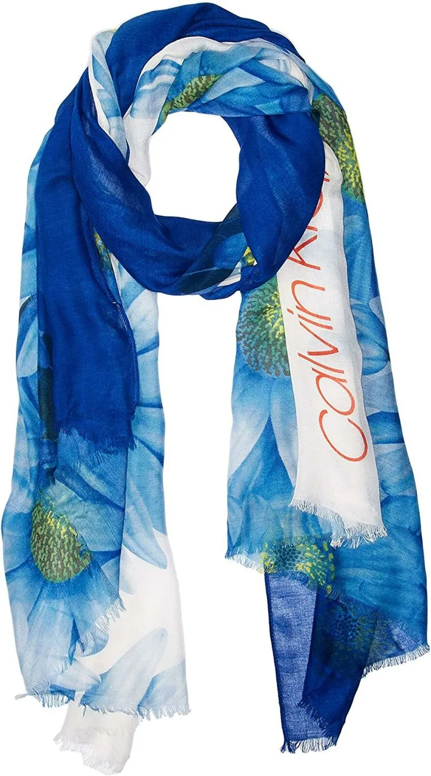 Calvin Klein Women's Ombre Daisy Pareo Wrap Scarf