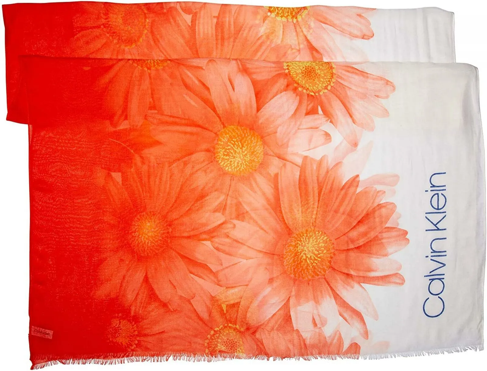 Calvin Klein Women's Ombre Daisy Pareo Wrap Scarf