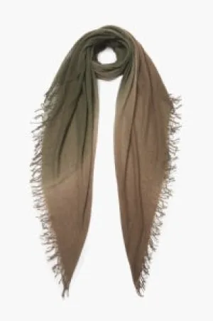 Chan Luu- Cashmere and Silk Scarf- Dip Dyed- Labradite