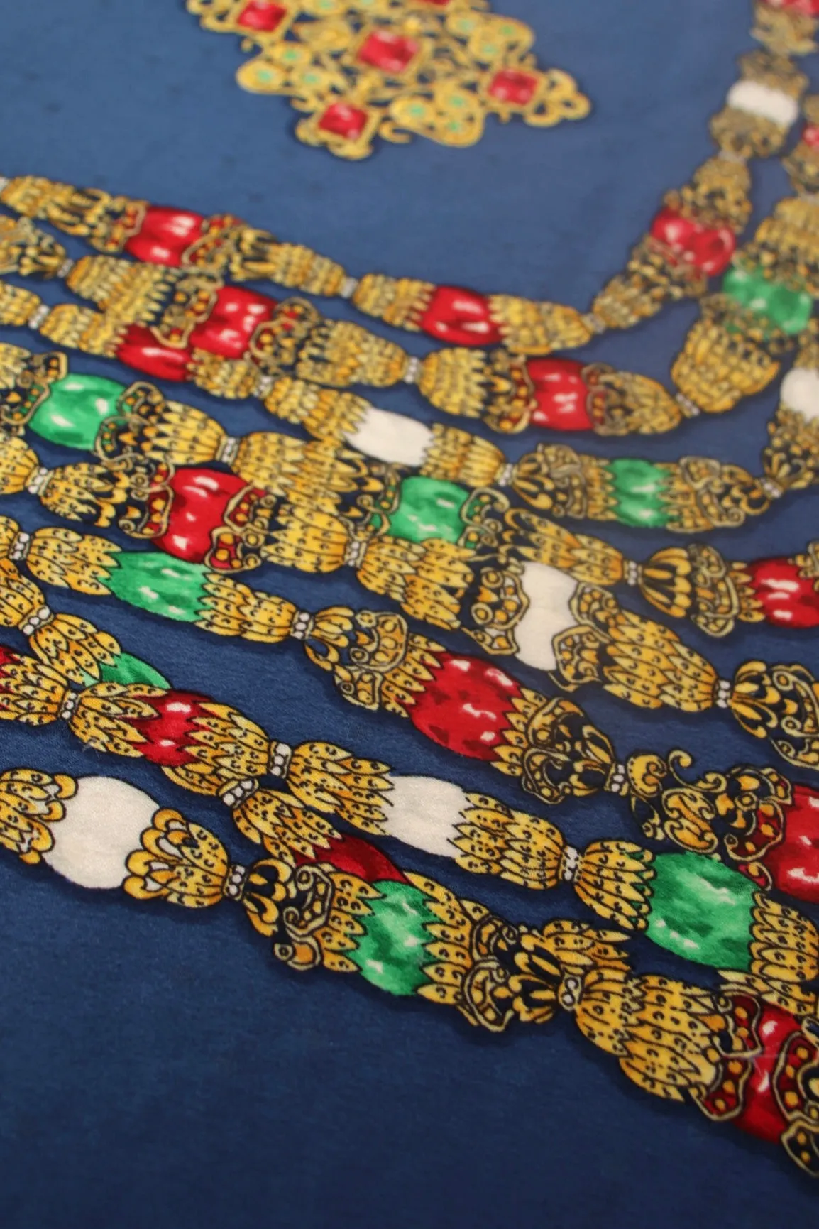 Chanel Silk Gem Chain Print Scarf*