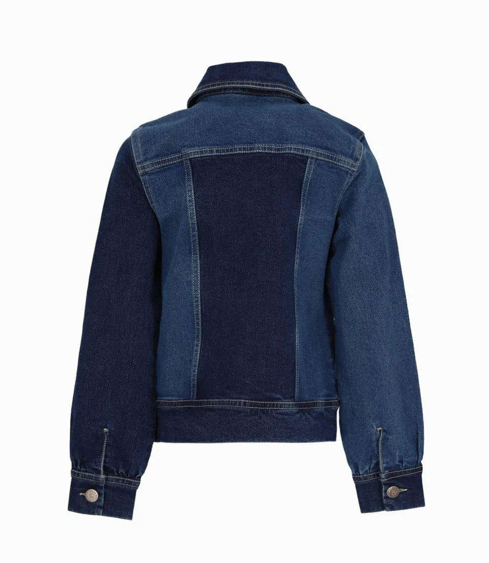 Chaqueta niña bicolor