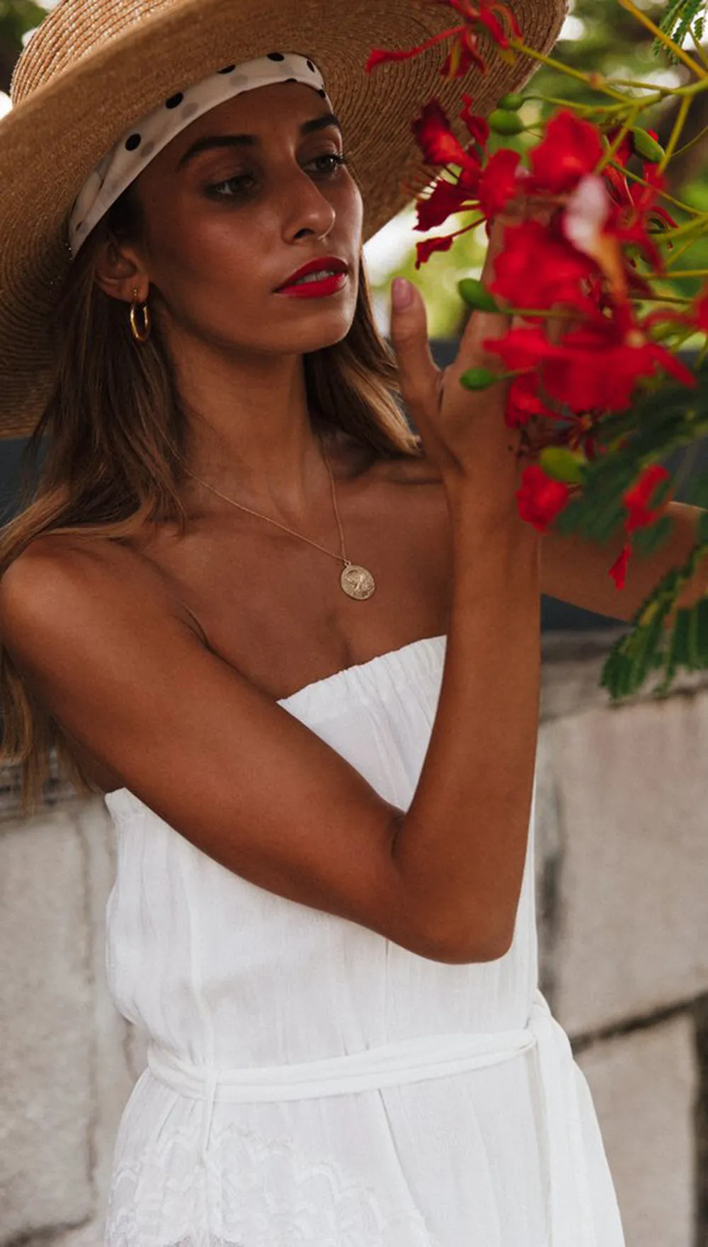 Chest Wrap Irregular White Dress