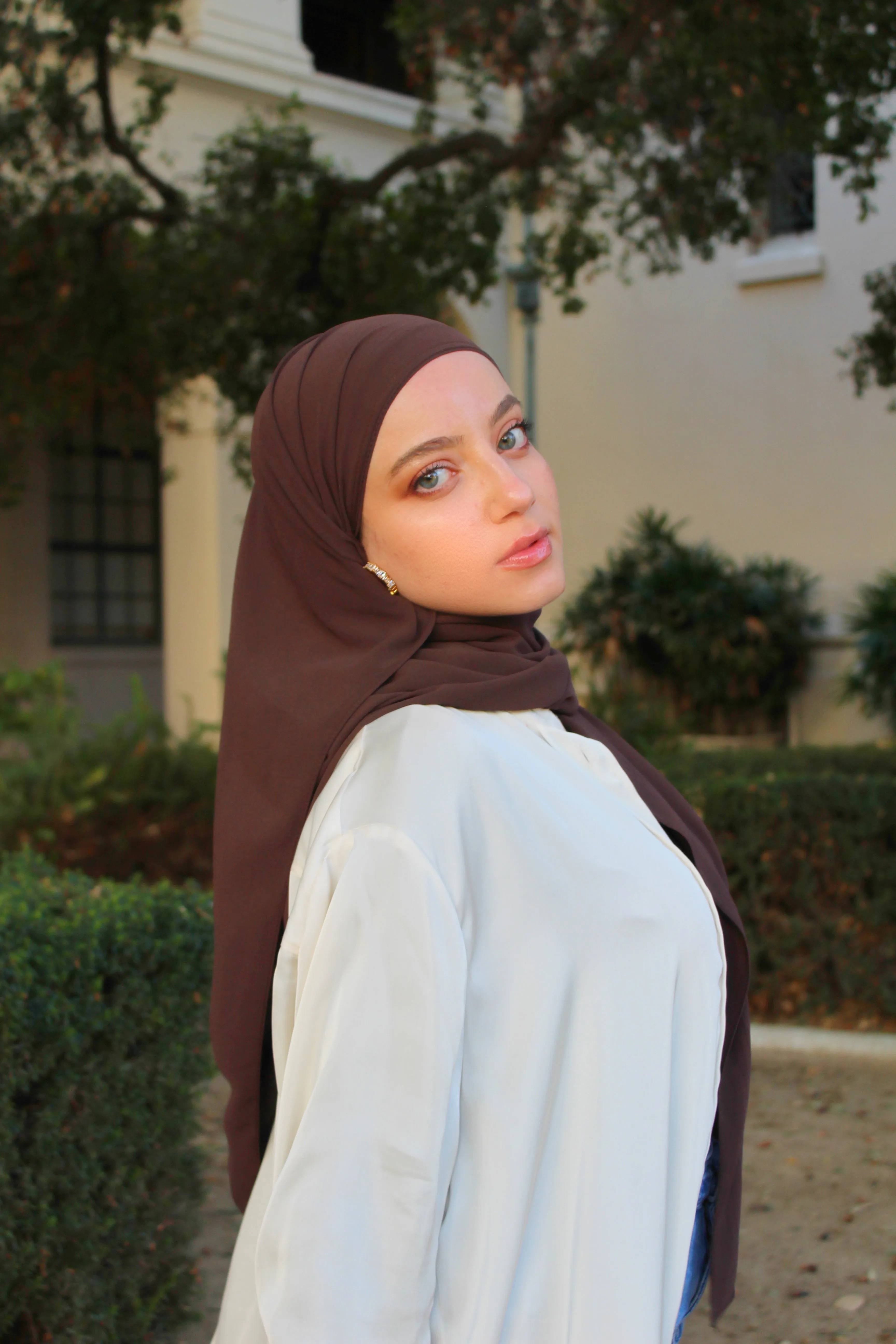 Chocolate Brown Instant Chiffon
