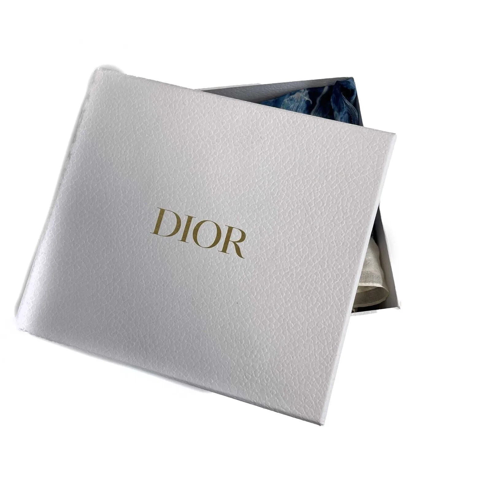 Christian Dior - Blue / White Greek Statue Ltd Edition Cruise '22 Cotton Scarf