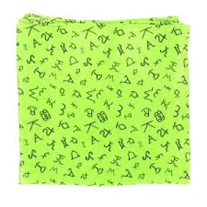 CL090500-33x33-Lime Scarf Wild Rag Brands