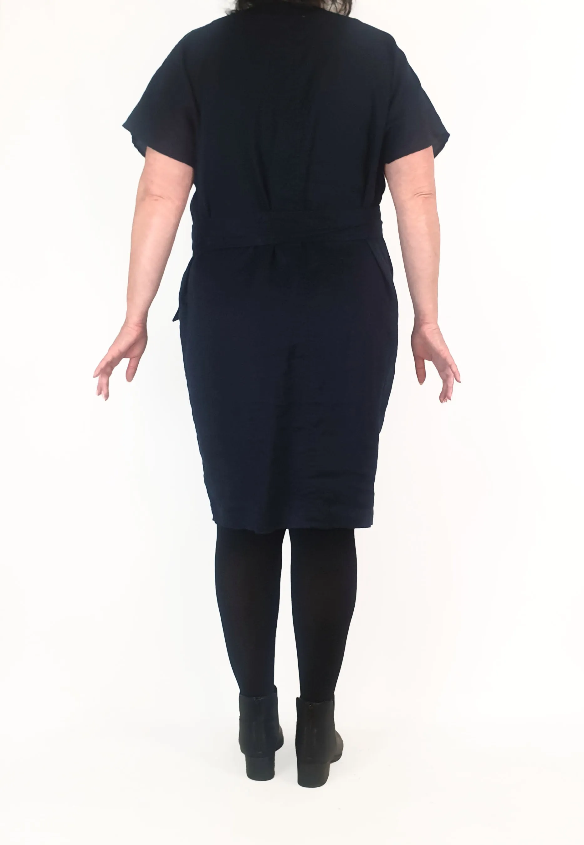 Commonry navy linen dress size 18